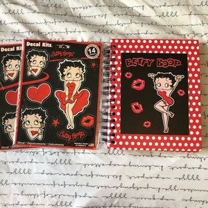 BETTY BOOP 1 Sticker sheet and Journal
